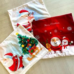 3 Christmas Pillow Covers
